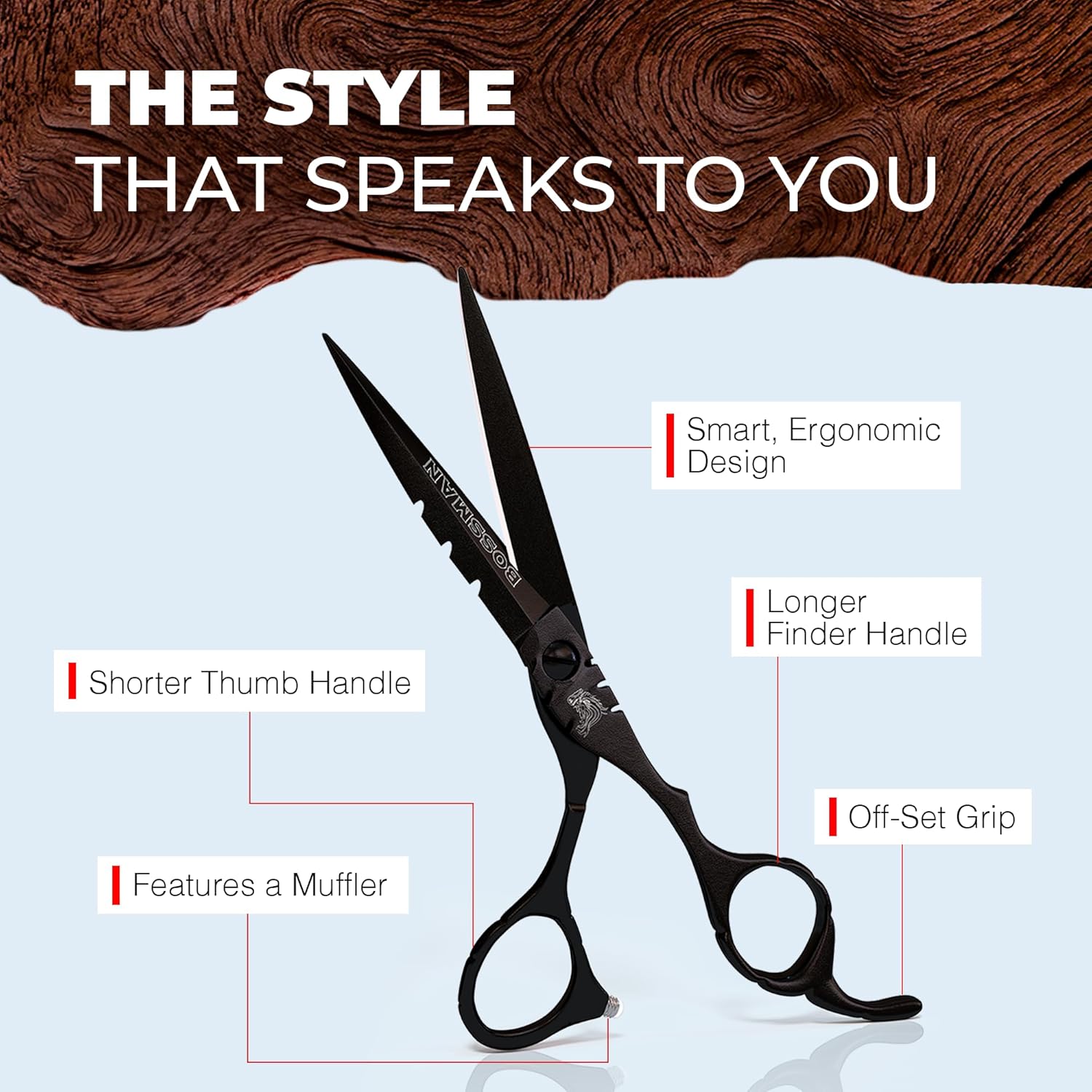 Bossman Professional Barber Scissors | Hairdressing Scissors / Hair Cutting Scissors for Barbers and Hairdressers