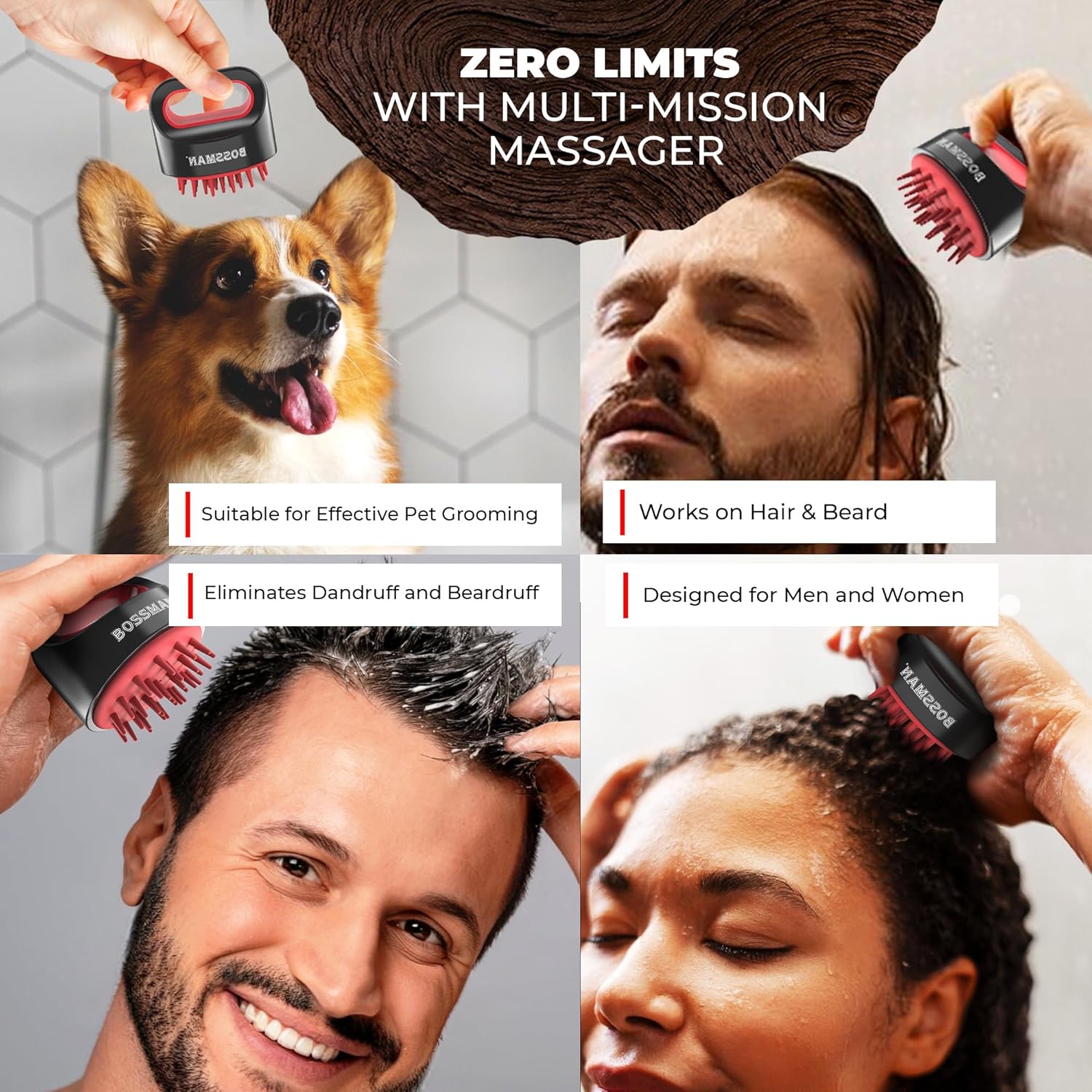 Titan Shower Scalp Massager.