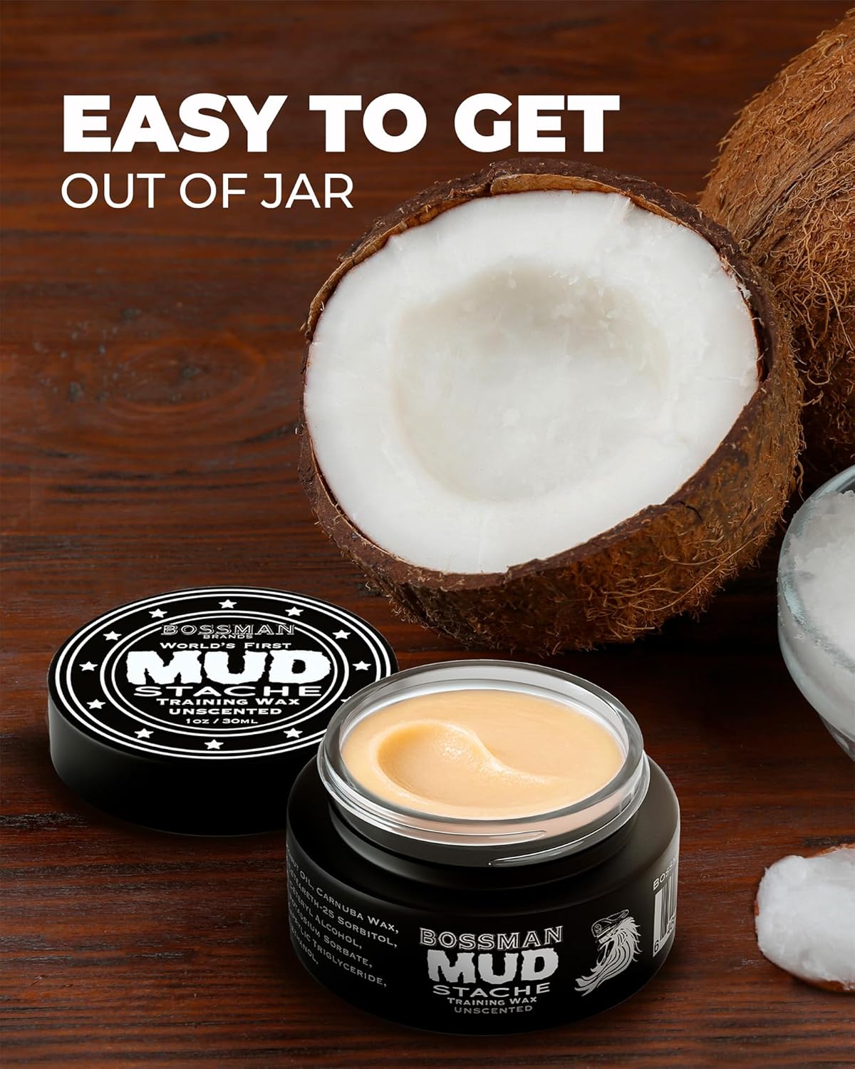Bossman Mustache Wax | MUDstache® Training Wax