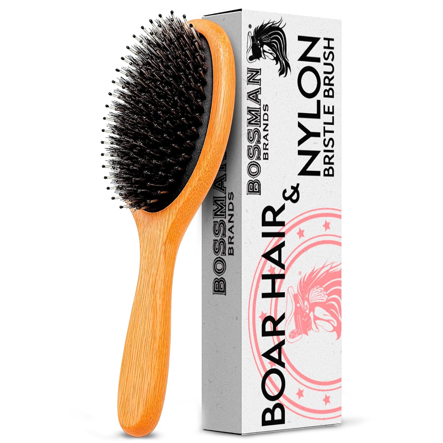 Boar Hair and Nylon Bristle Brush for hair & beard