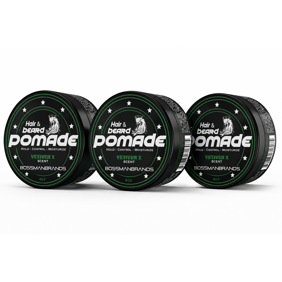 Hair & Beard Pomade, Vetiver X, 3-pack#Scent_Vetiver X