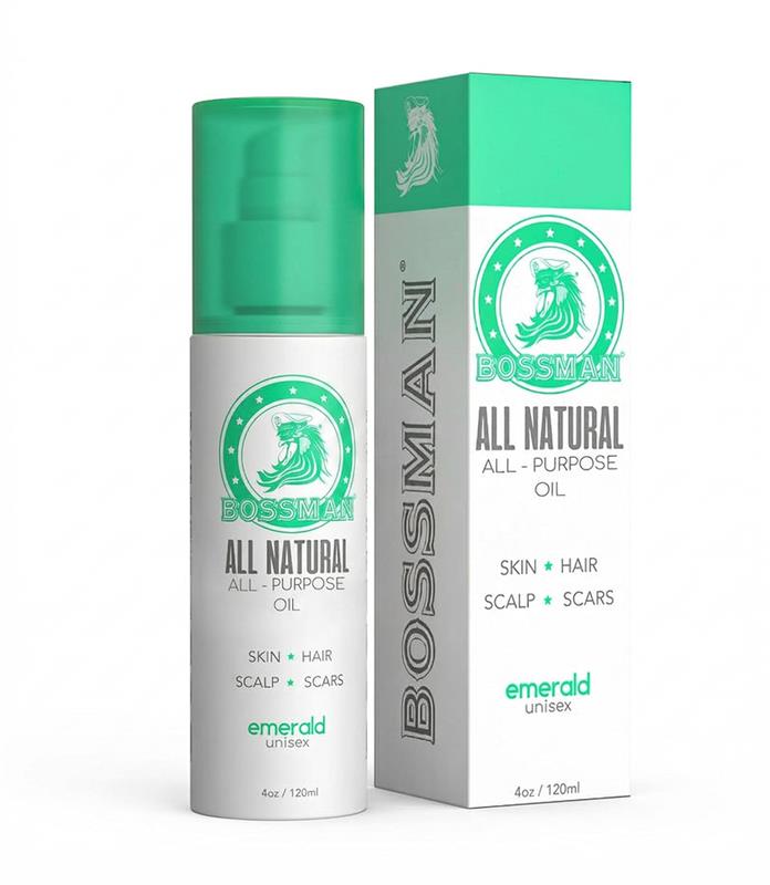 Bossman Skin, Scalp, and Hair Oil - 4 oz