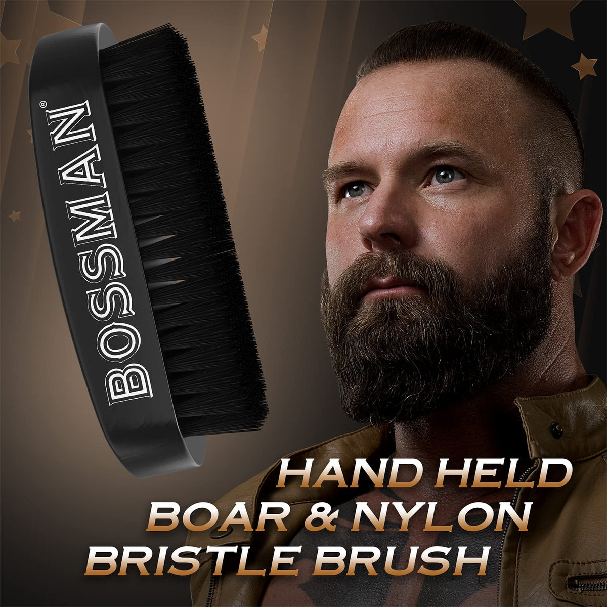 Hand Held Boar & Nylon Bristle Brush