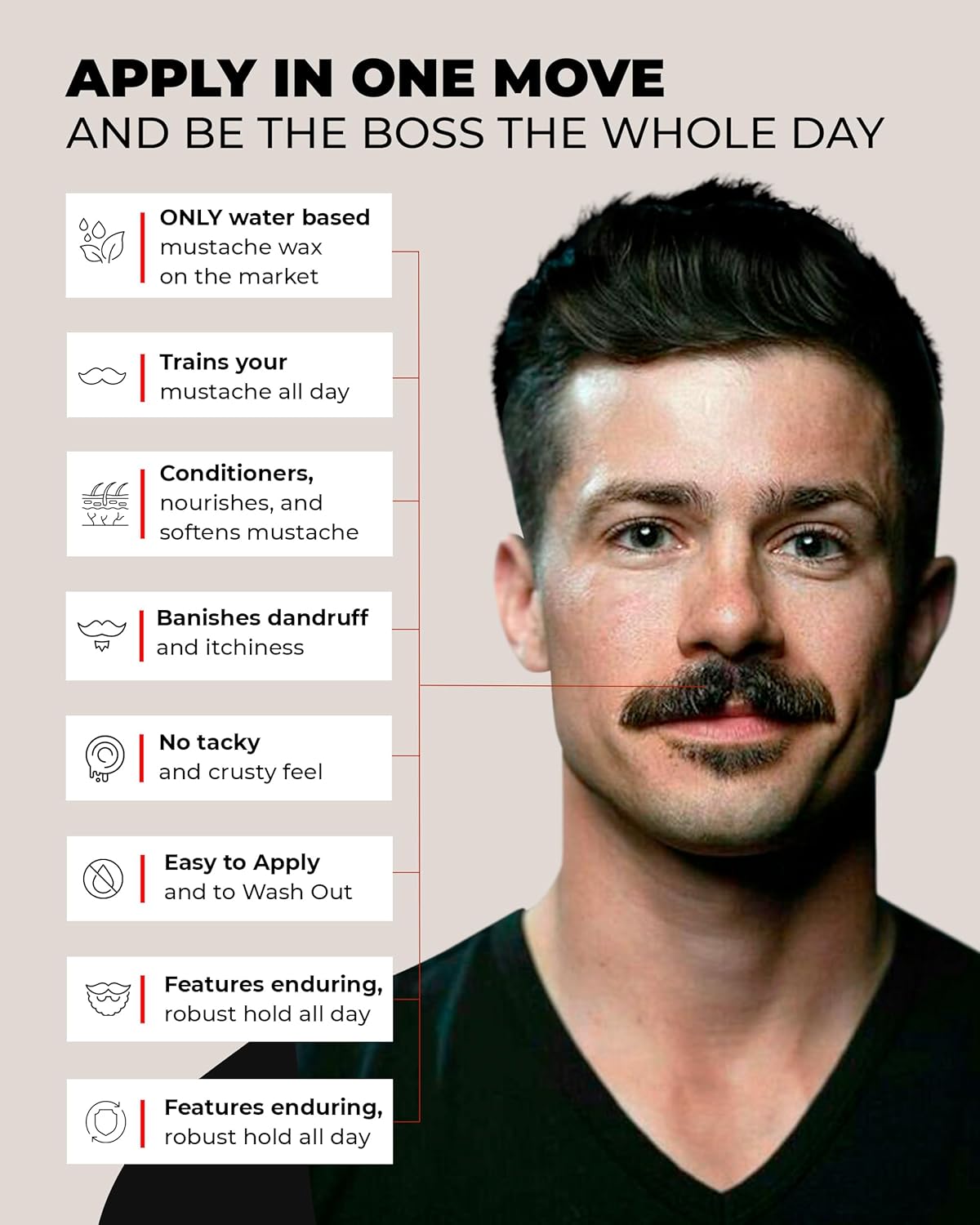 Bossman Mustache Wax | MUDstache® Training Wax