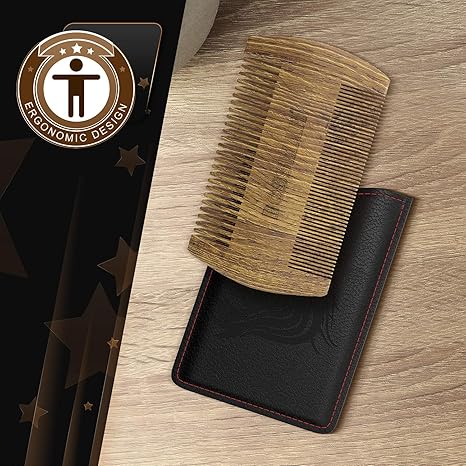 Pocket Size Green Sandalwood Comb