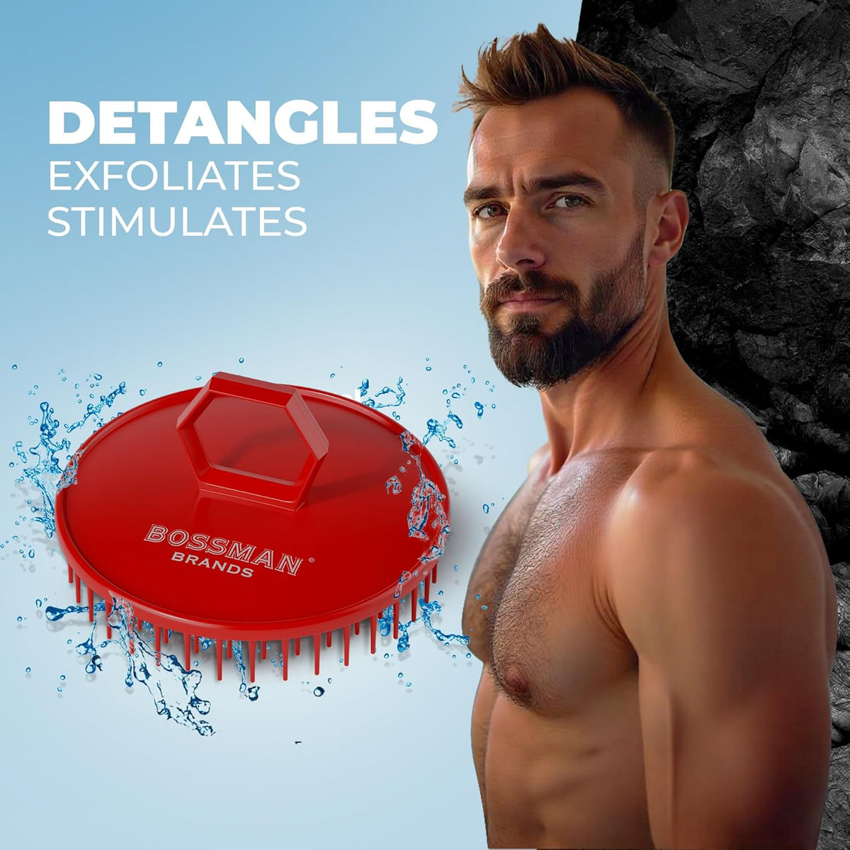 Beard & Scalp Shampoo Shower Brush