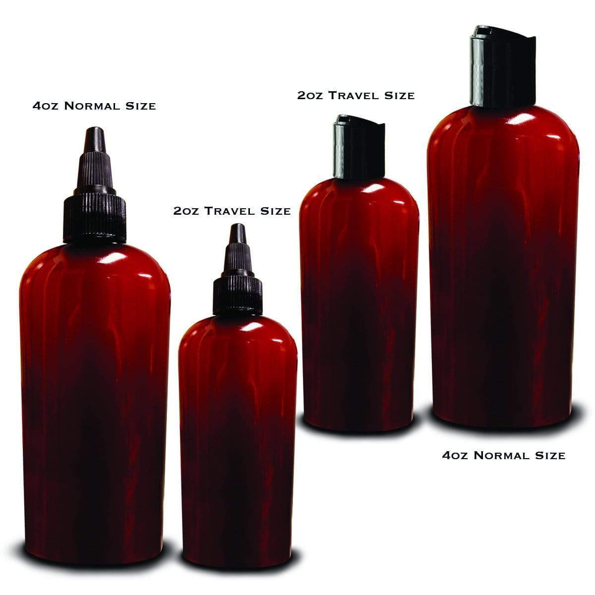 Travel Size Bottles (2oz Pair) Bossman Brands